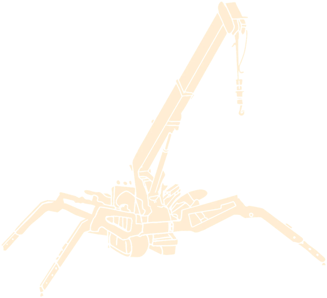 Ilustración de grúa araña SIMA
